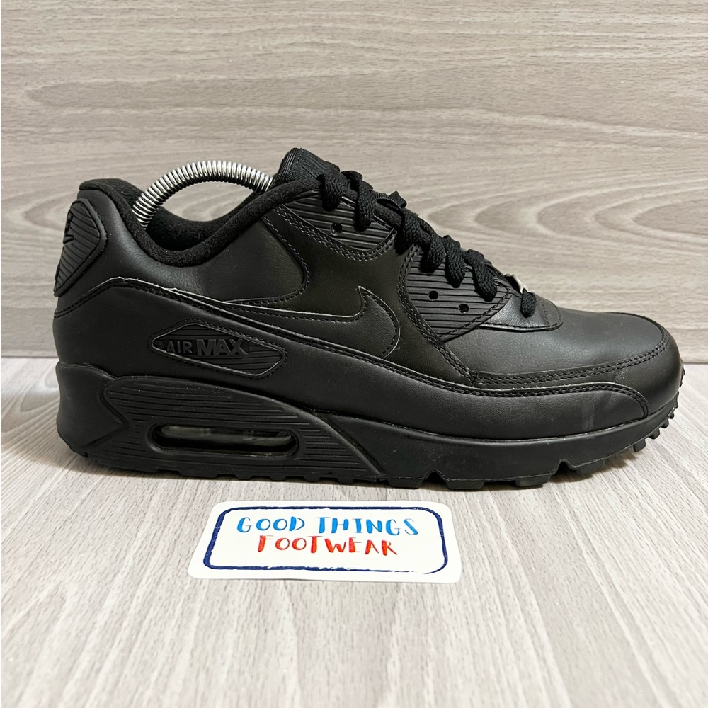 Nike Air Max 90 Triple Black Sneakers Men’s Size 9.5 - Picture 1 of 9